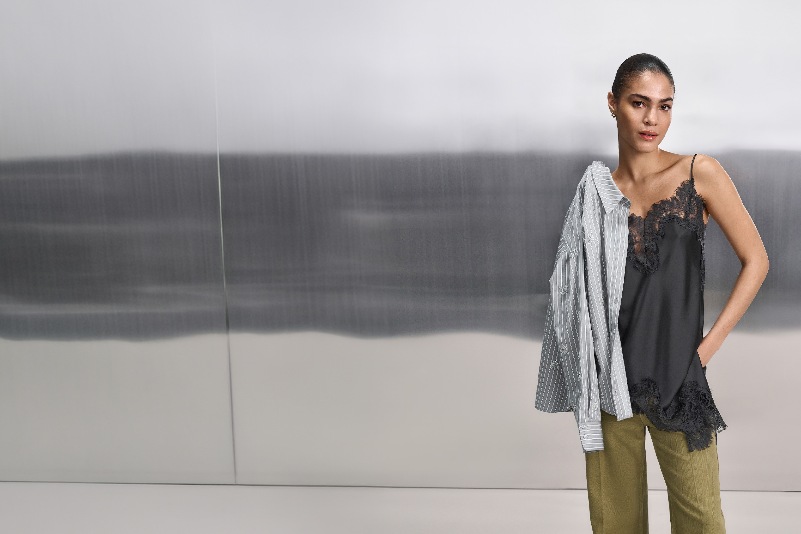 Spitzen-Look, Spitzen-Details, Top mit Spitze, Trägershirt?, Shirt mit Spitze
