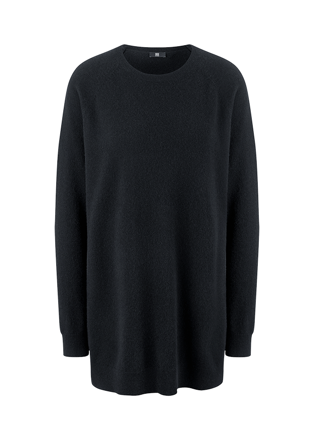 Langer Strickpullover 