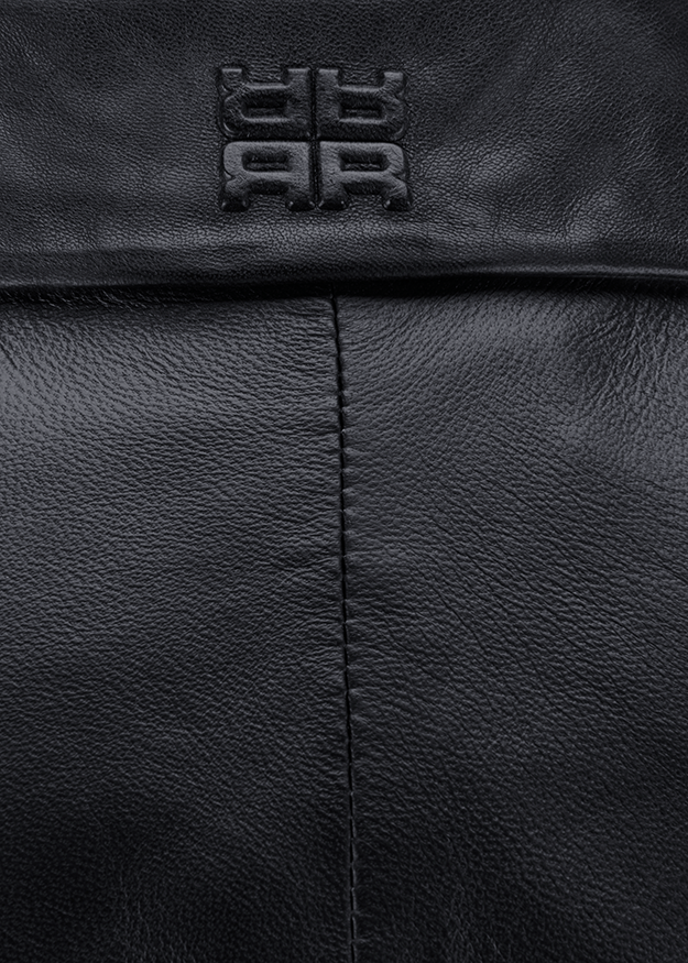 leder, schwarz, jacke, naht, logoschrift