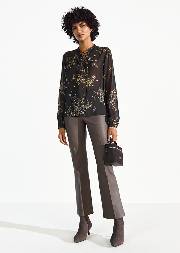 Bluse, Langarm, Hosen, Mantel, Person