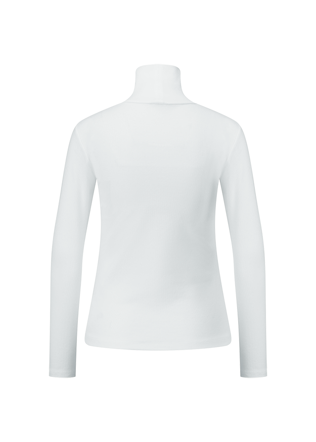 langah, turtleneck, white, long-sleeve, top