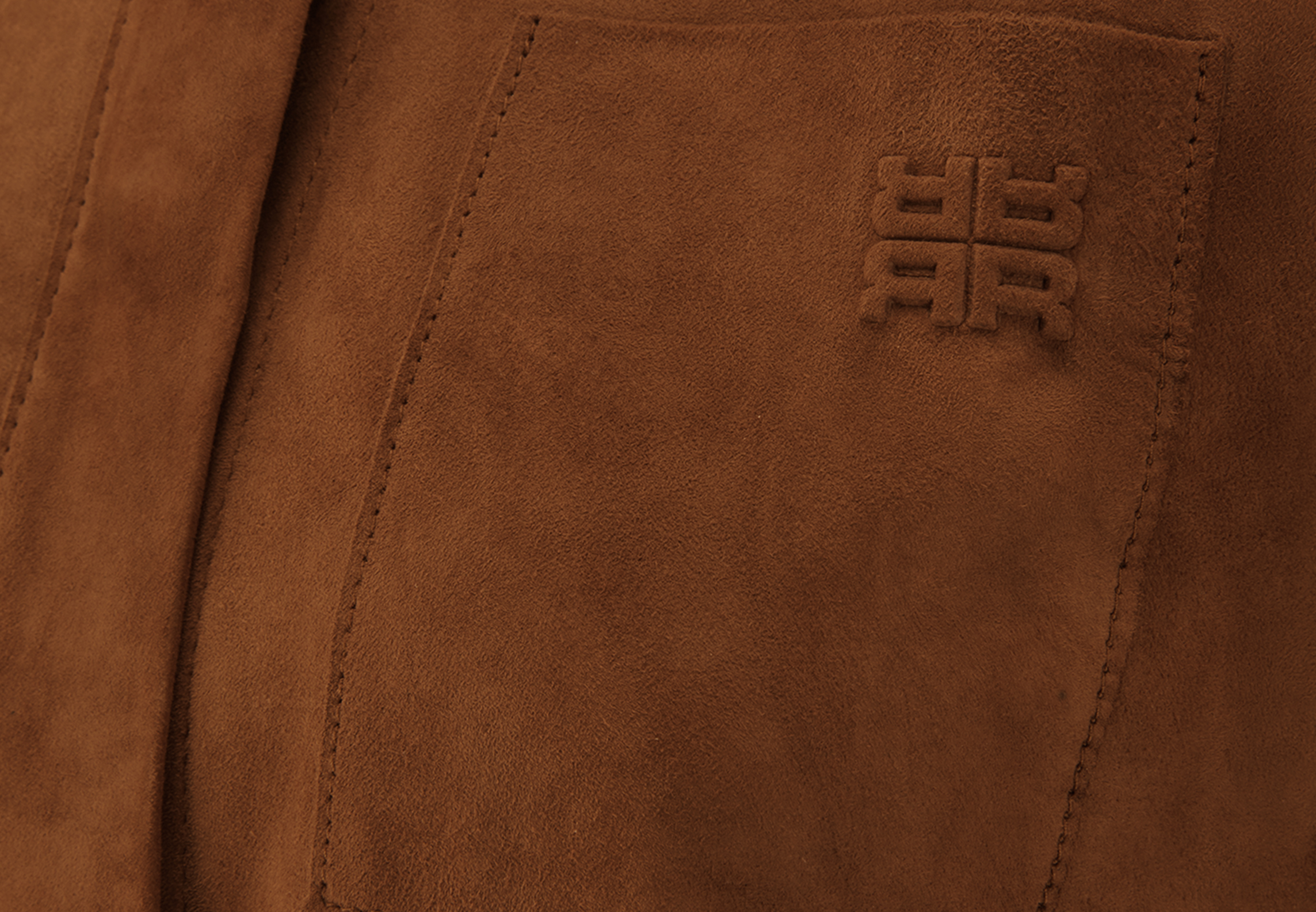 Leder, Braun, Ledertextur, Stoff, Logo-Flag
