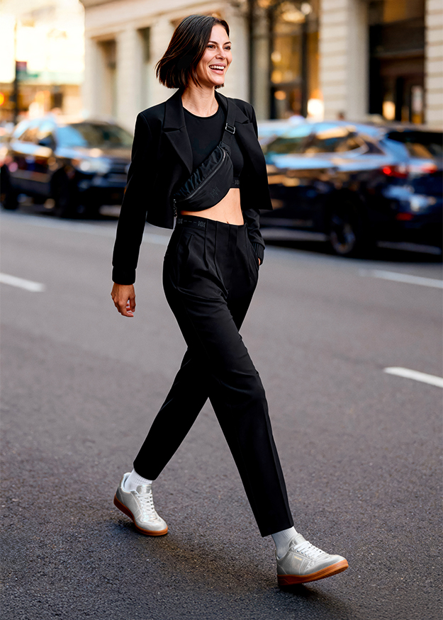 Hosen, Anzug, Blazer, Fußgänger, Gehen