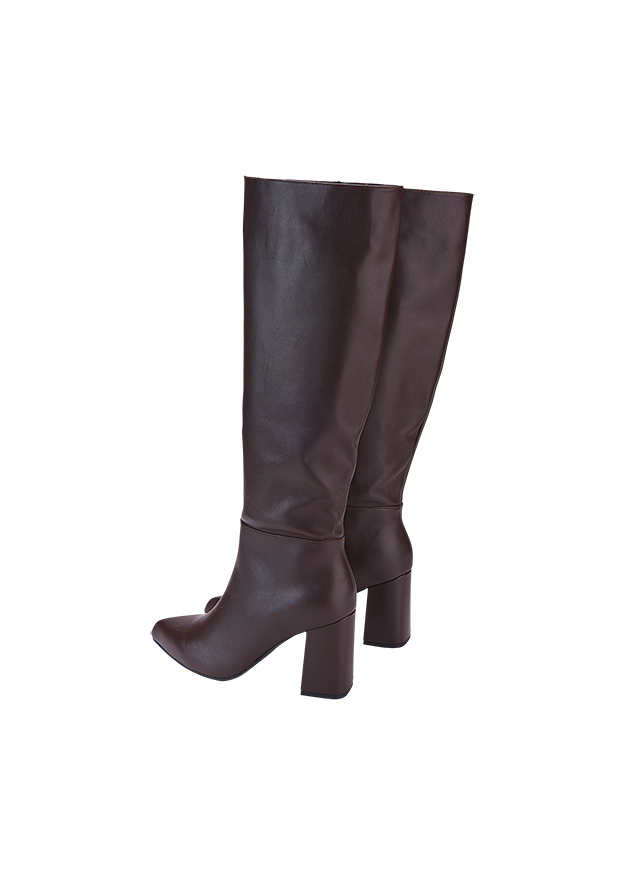 Stiefel, Hohe Stiefel, Kuh Leder, Kuhleder, Stiefelabsatz