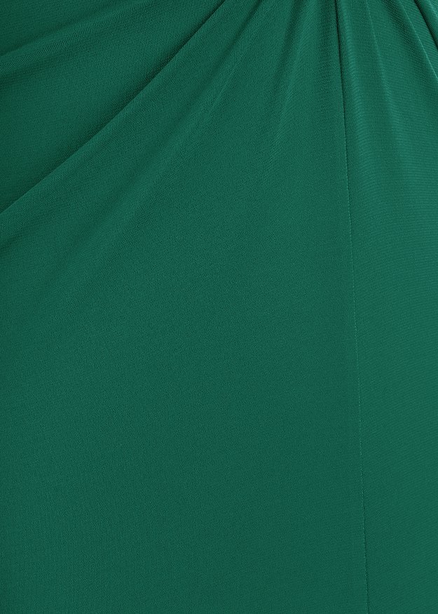 grün, Stoff, Kleid, Raffung, Textil