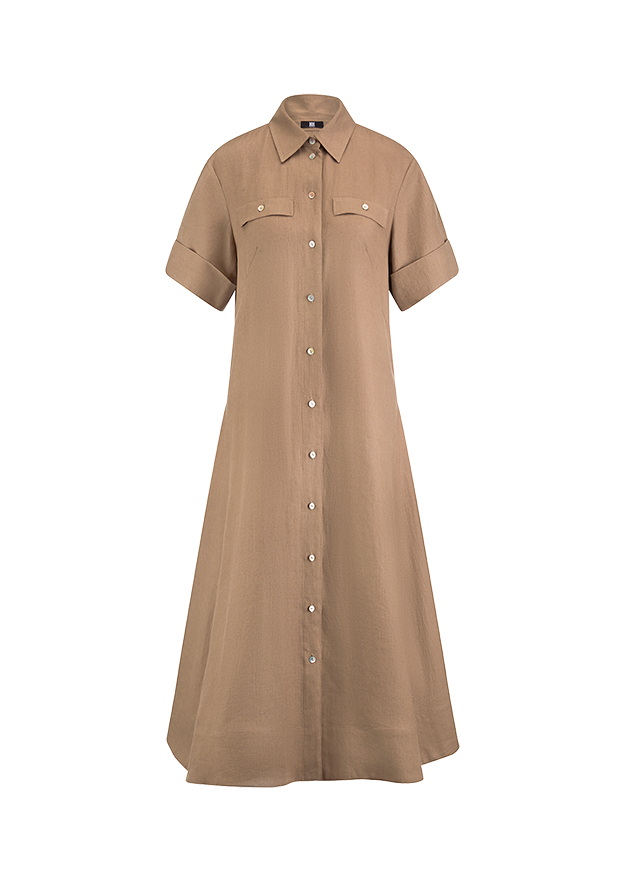 riani linen dress Linen dress RIANI | color Pink