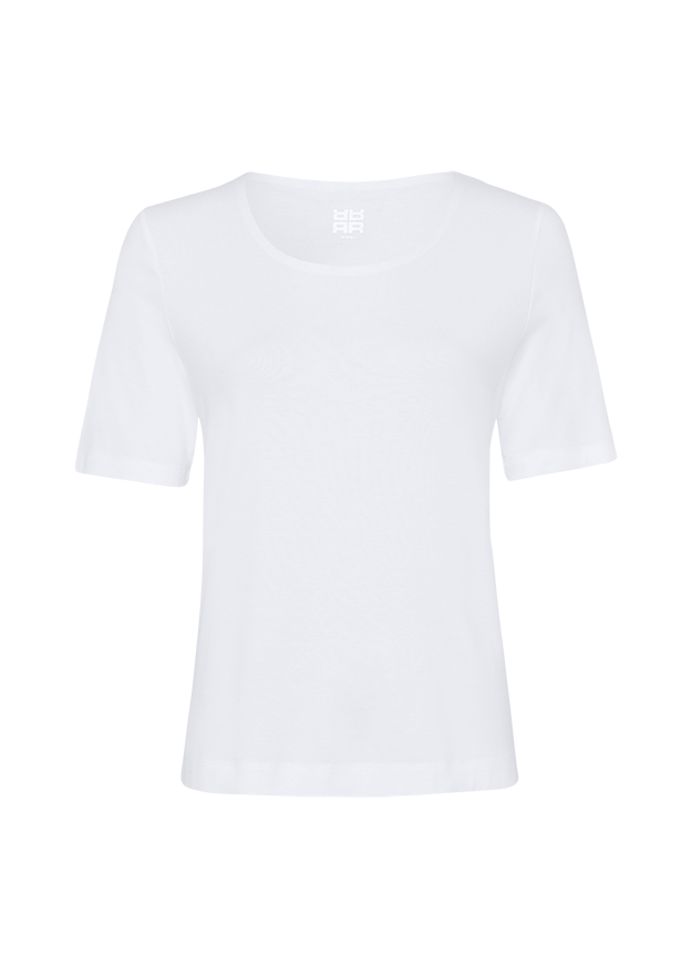 Shirt with Round Neckline