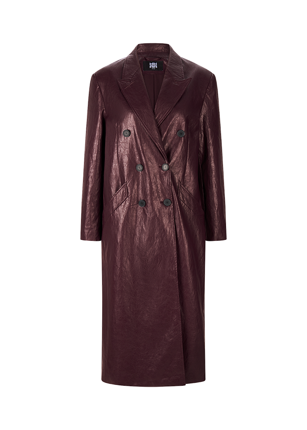Long Coat made from vegan Leather Long Coat made from vegan Leather