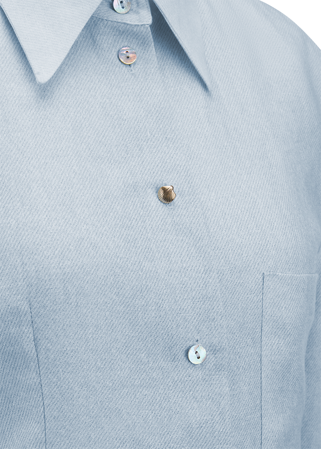 shirt, Button-down, hellblau, Brusttasche, Gewebe-Struktur