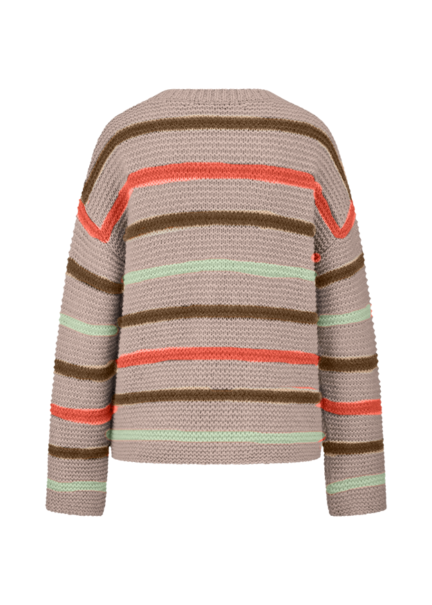 Strickpullover, Streifen, Wolle, lang, Pullover