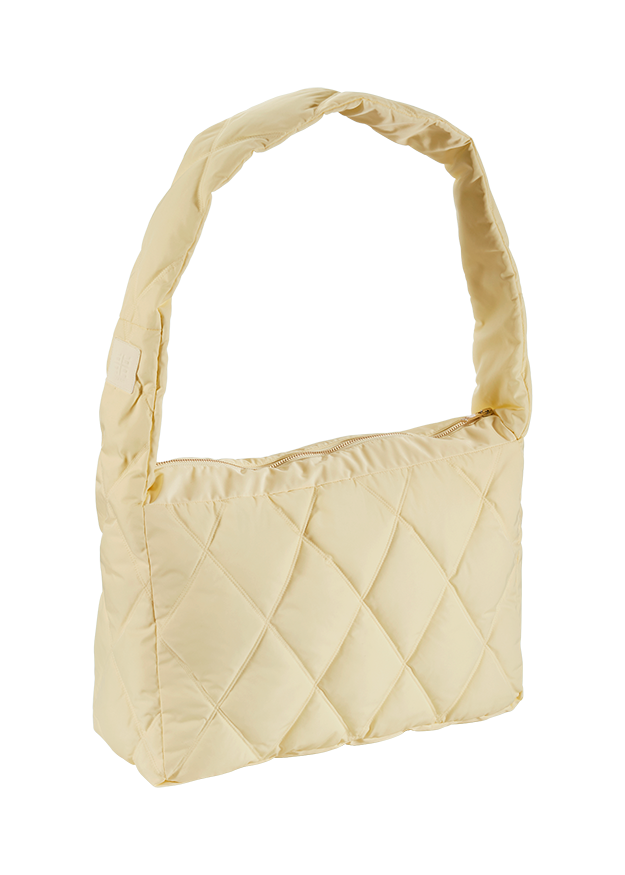 Tasche, Quilted, Umhängetasche, Beige, Kastenförmig