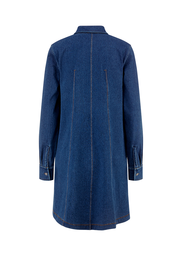 Denim, Jeansjacke, Langarm, Rückenansicht, blau