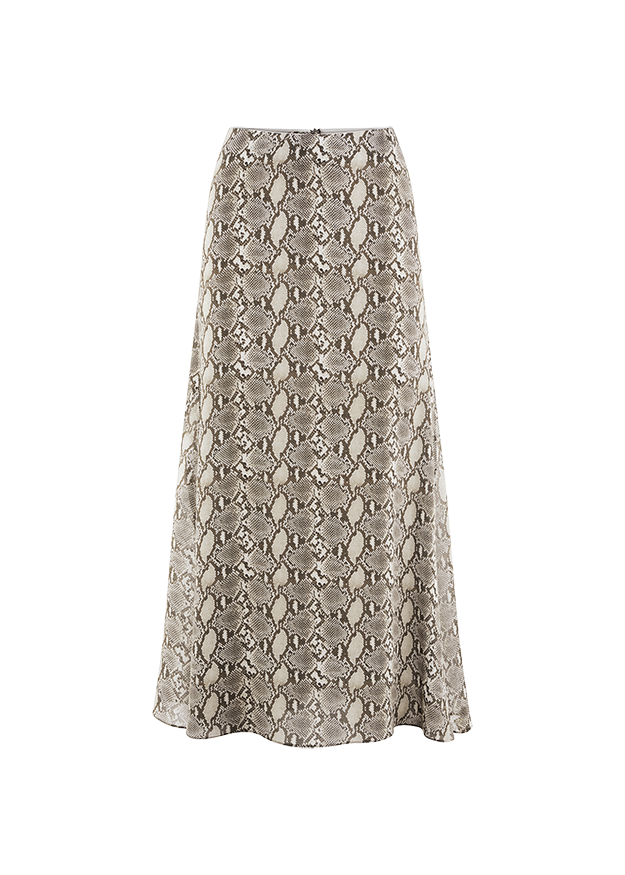 Skirt with Snake Print