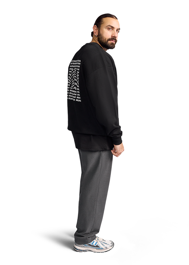 Sweatshirt with RIANI Print Sweatshirt with RIANI Print