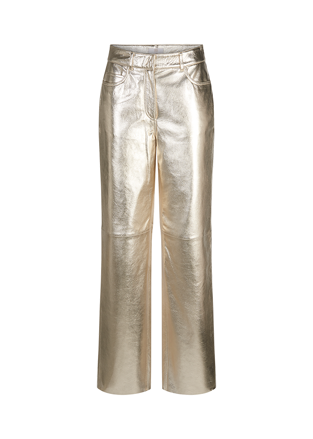 METALLIC NAPPA LEATHER TROUSERS METALLIC NAPPA LEATHER TROUSERS