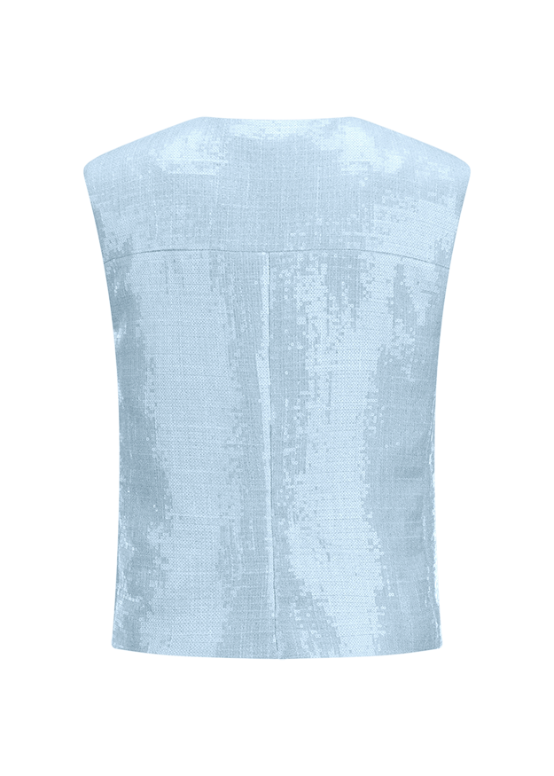 Bustier, Schulterfrei, Pailletten, Glänzend, Top