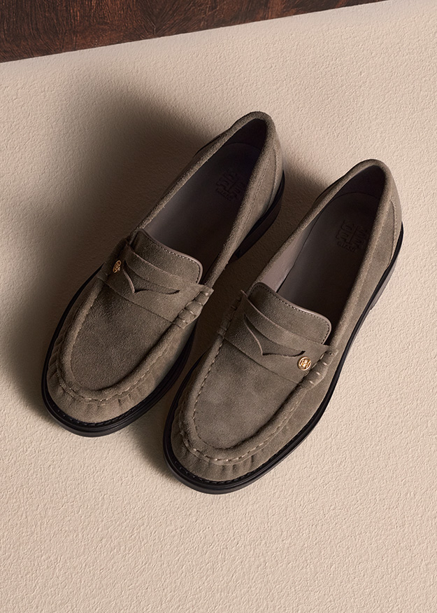 Loafers, Slipper, Suede, Grau, Mokassins