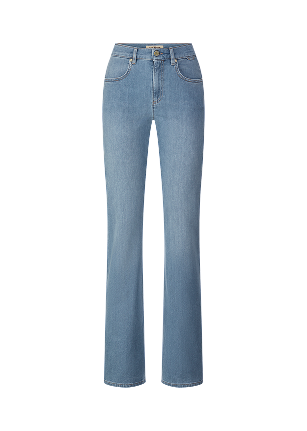 Jeans, Denim, Hose, Gerades Bein, Blau