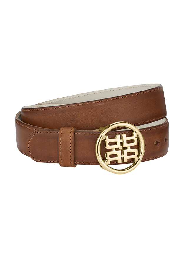 Gürtel, Leder, Braun, Breiter Gürtel, Metallbuckel