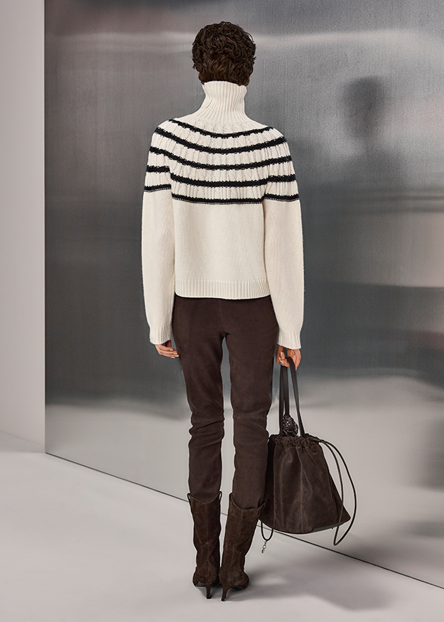 turtleneck, gestreift, Strickpullover, Pullover, turtleneck-sweater