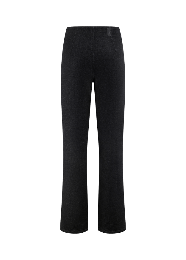 hose, pants, schwarz, weite-passform, denim