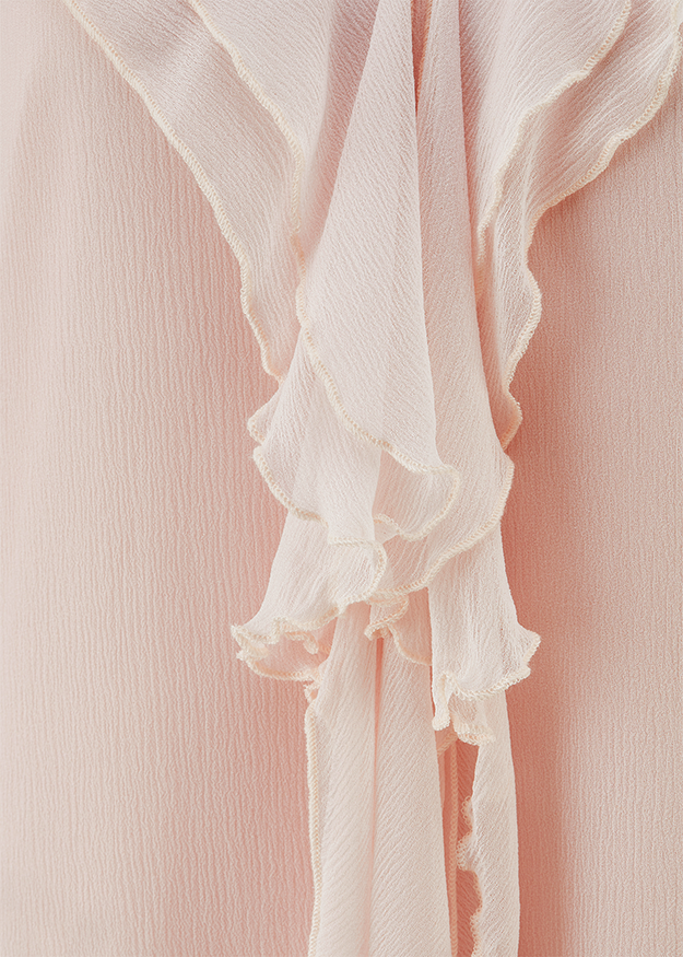 Rüschen, Stoff, Rosa, Bluse, Material