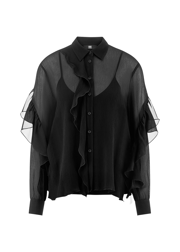 Bluse Mit Volants