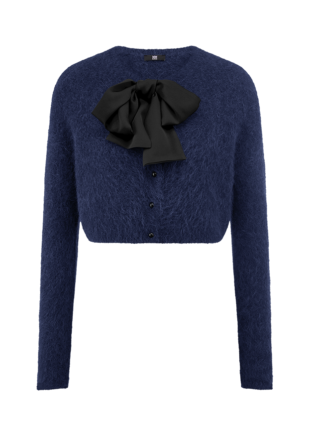 Kurze Strickjacke Aus Alpakamix