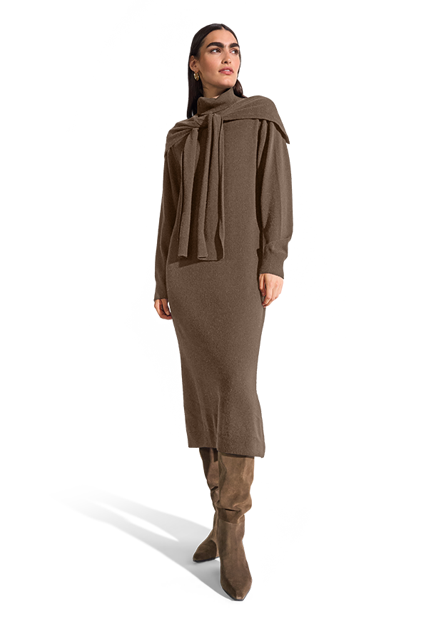Knitted Dress witht Wrap