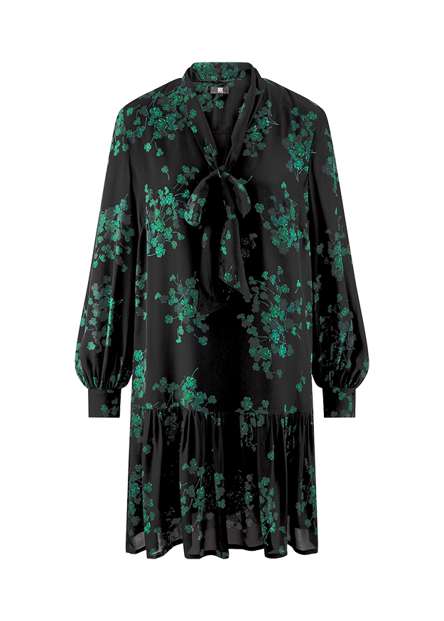Dress With Clover Print