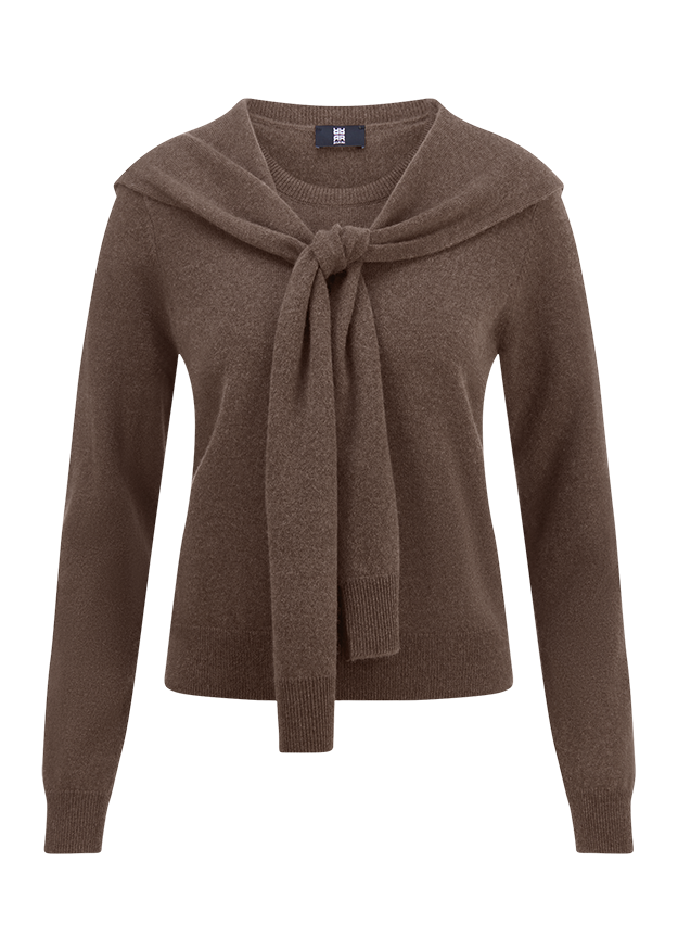 Knitted Jumper with Cape