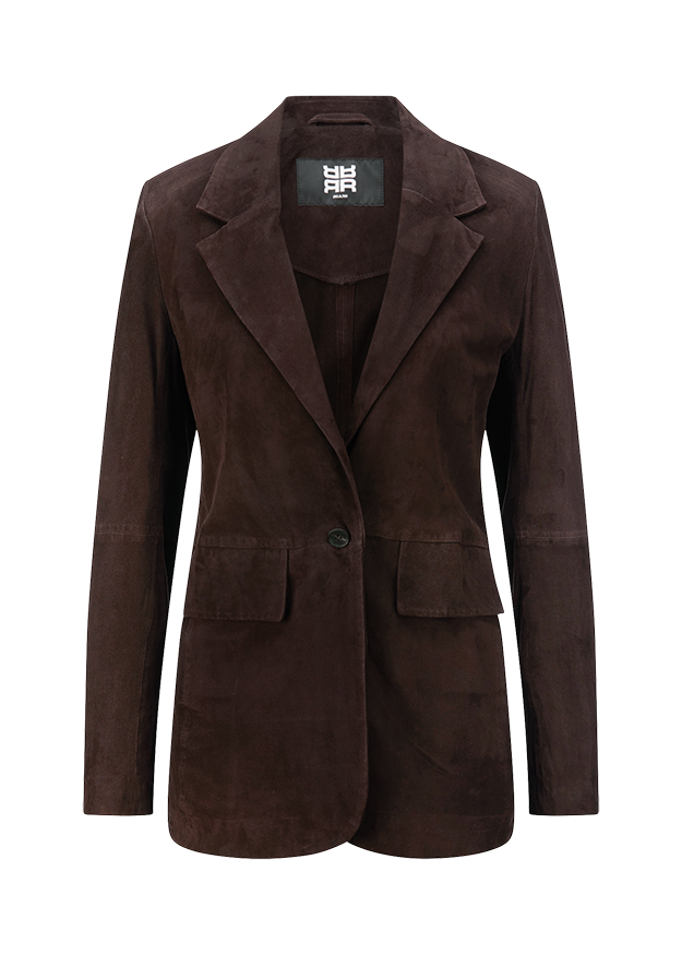 Blazer, Corduroy, Einfarbig, Revers-Notch, Knopf