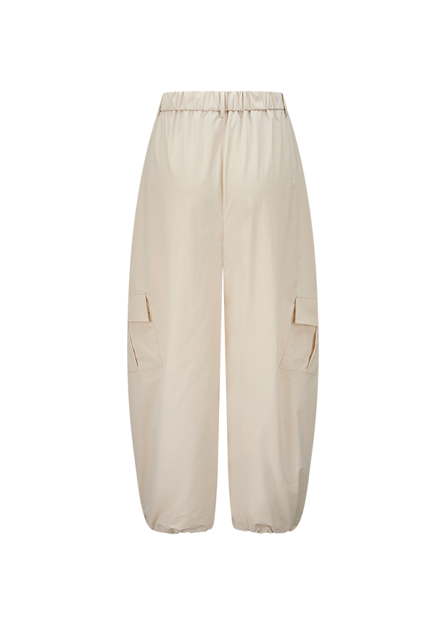 Hose, Cargo-Hose, Beige, Gürtelless, Knöchelhose