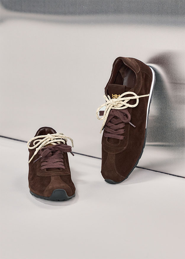 Schuhe, Sneaker, Dunkelbraun, Leder/Canvas?, Schnürschuhe