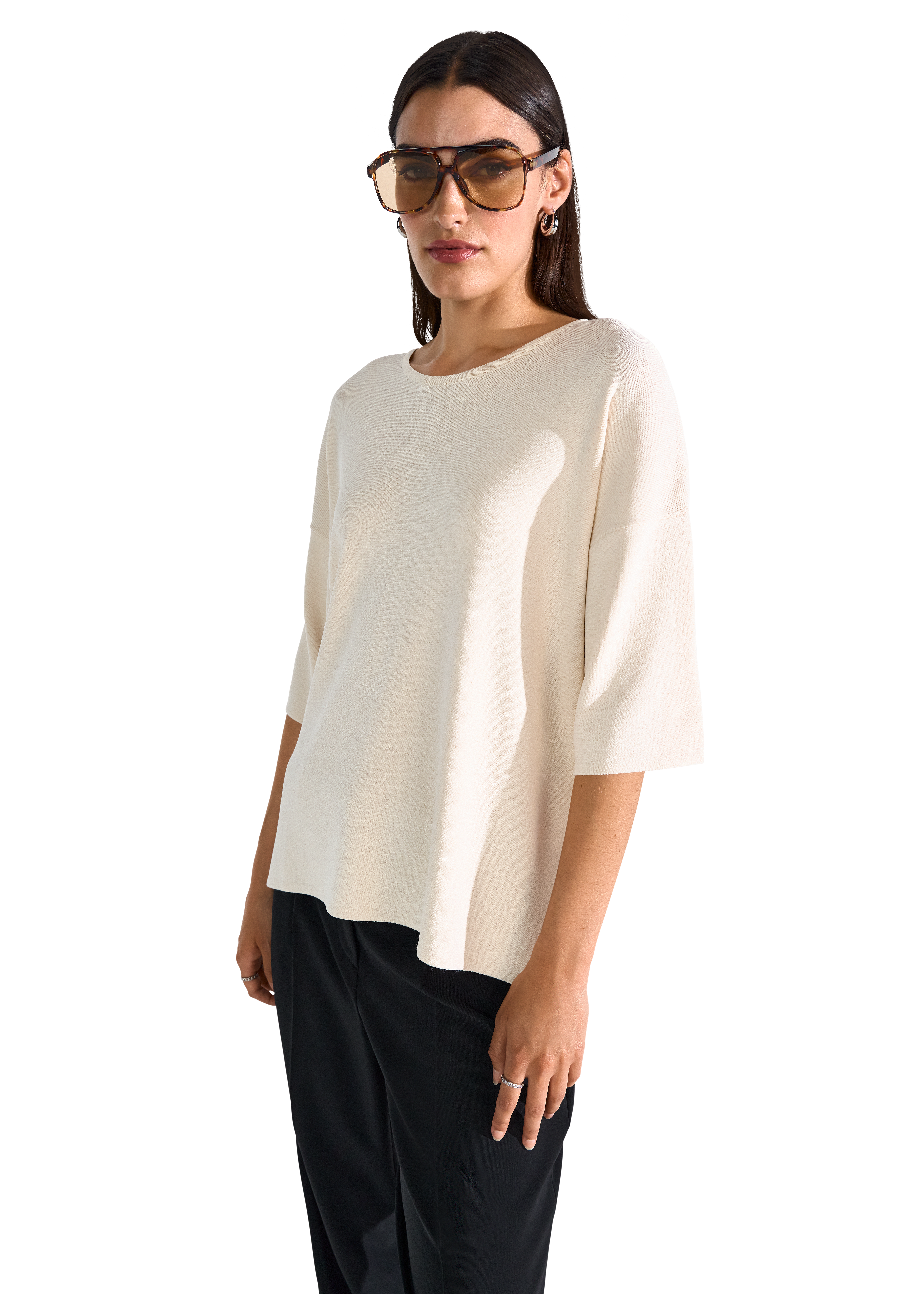 Viscose knit jumper