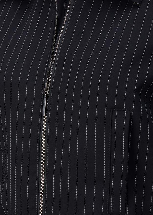 Reißverschluss, Pinstripes, Blazer, Dunkel, Jacke