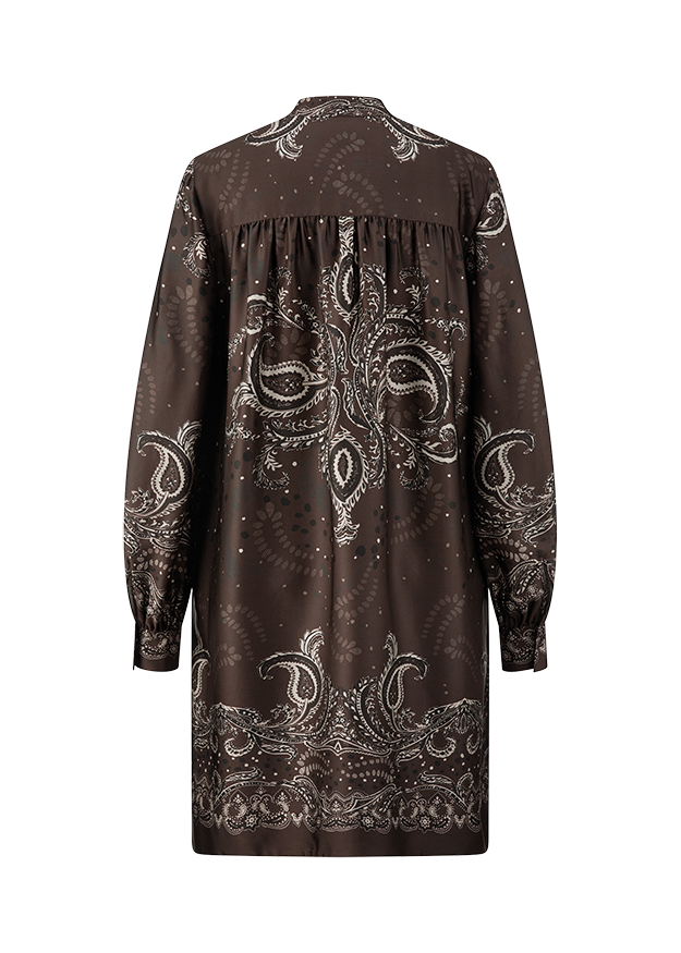 Paisley, Paisley-Muster, Dunkelbraun, Langärmlig, Kleidungsstück