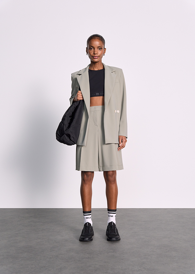 Blazer, Kostümjacke, Shorts, taillierte Jacke, mittelgroße Shorts