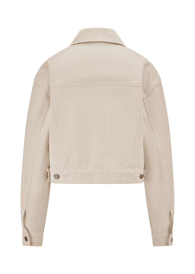 jacke, jeansjacke, beige, khaki, reverskragen