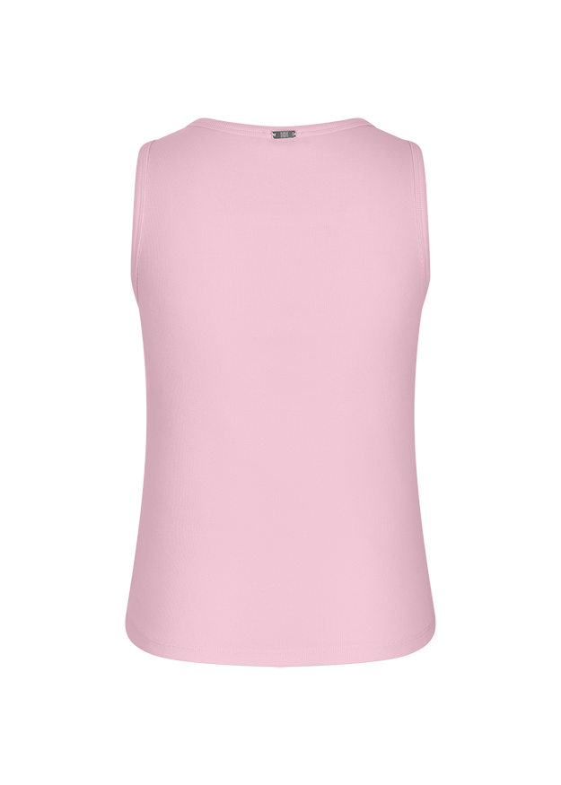 tank top, sleeveless, pink, plain, ribbed