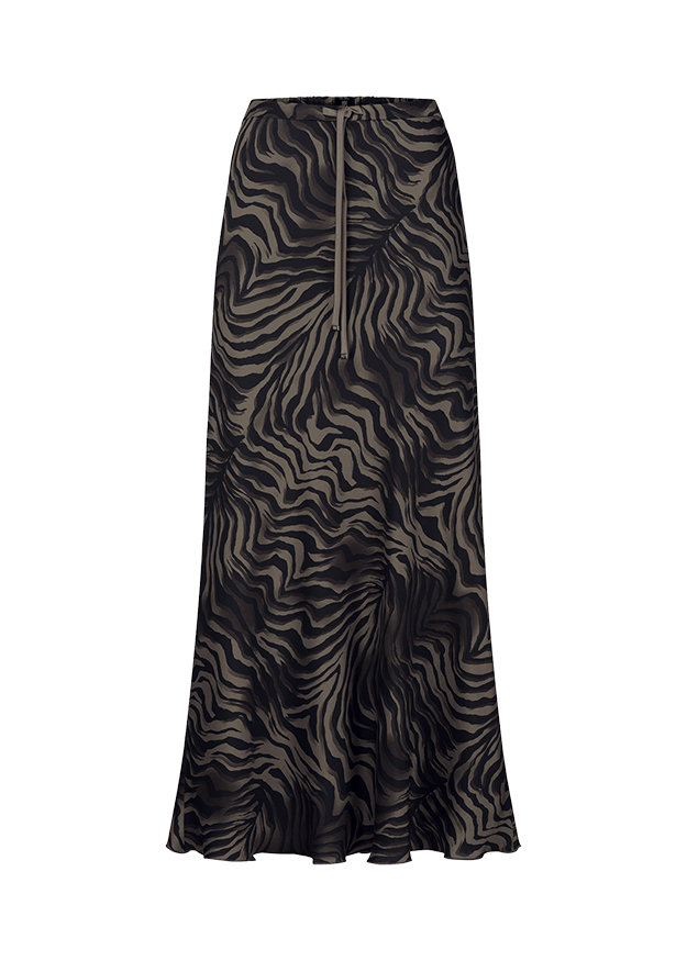 Maxirock, Zebraprint, Tierprint, Maxirock, Kordelzug