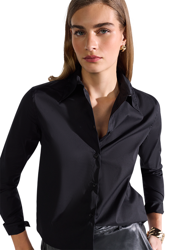 Popelin Bluse