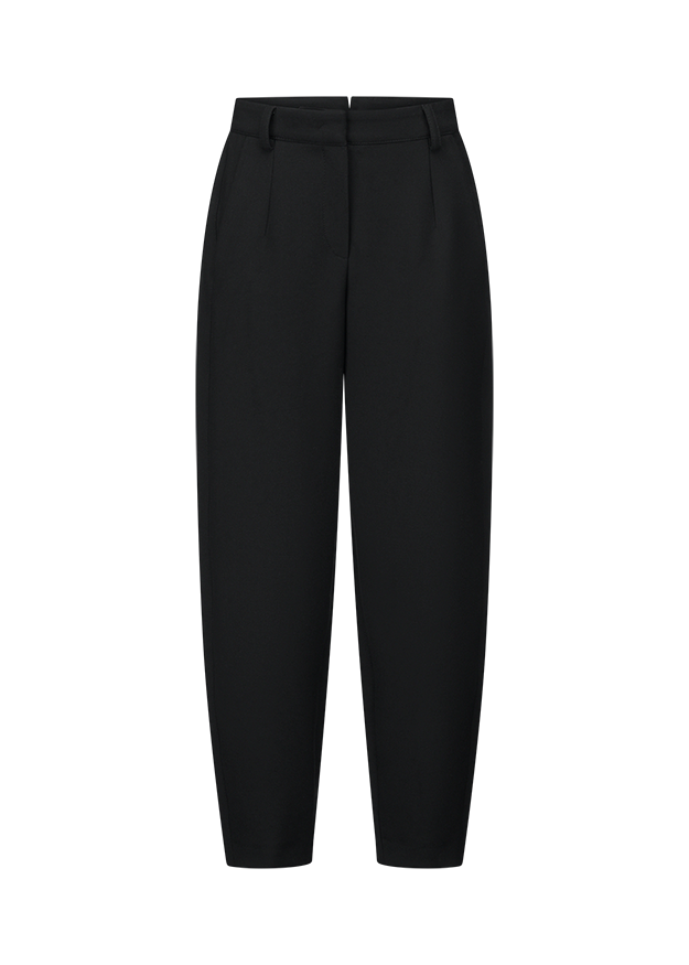 Hose, Schwarz, Glatter Schnitt, Elastischer Bund, Kanin?