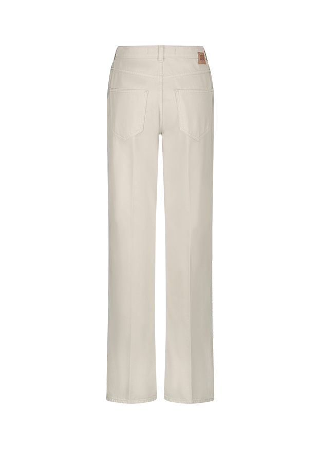 Hose, Jeans, Kniebund, Rückseitige Taschen, Beige