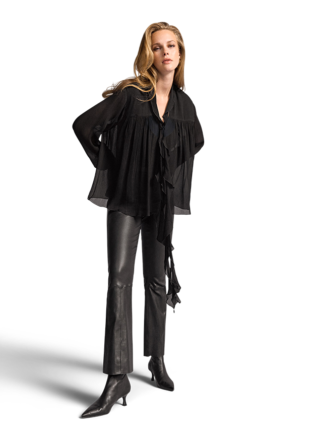 Bootcut Leather Pants