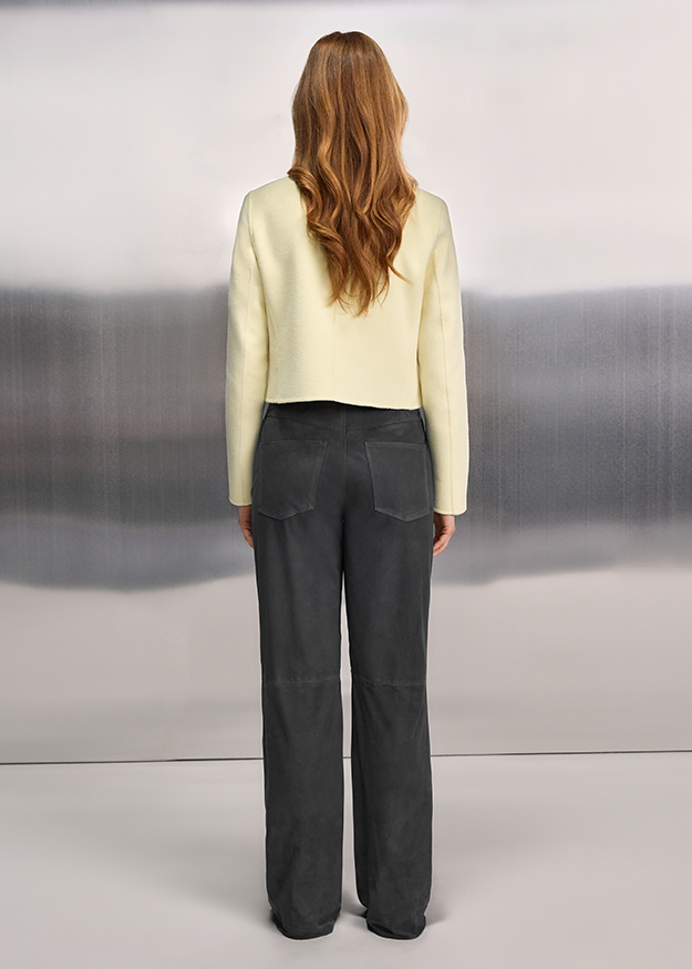 Jacke, Blazer, Cremefarben, Hose, Rückansicht
