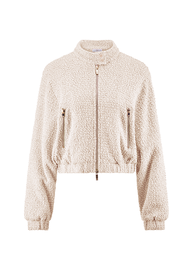 Cropped Bouclé Jacket