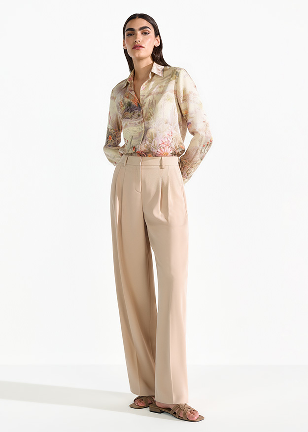 Bluse, Hosen, Formelle Kleidung, Leinen, Person