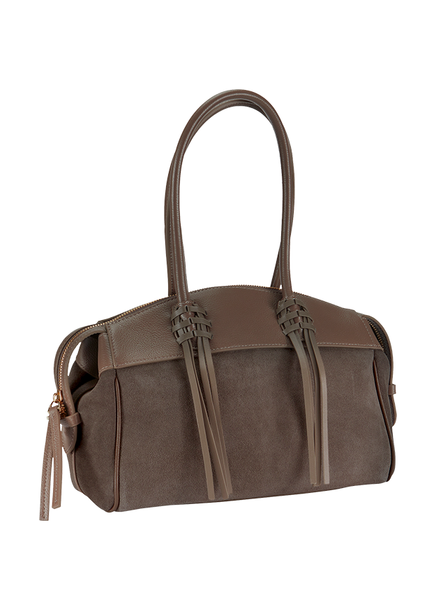 handtasche, tasche, braun, leder, tote