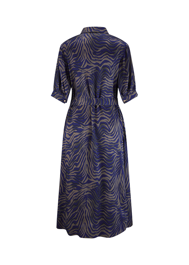 Kleid, Animalprint, Zwiebelform, Verschlusslos, Knielang